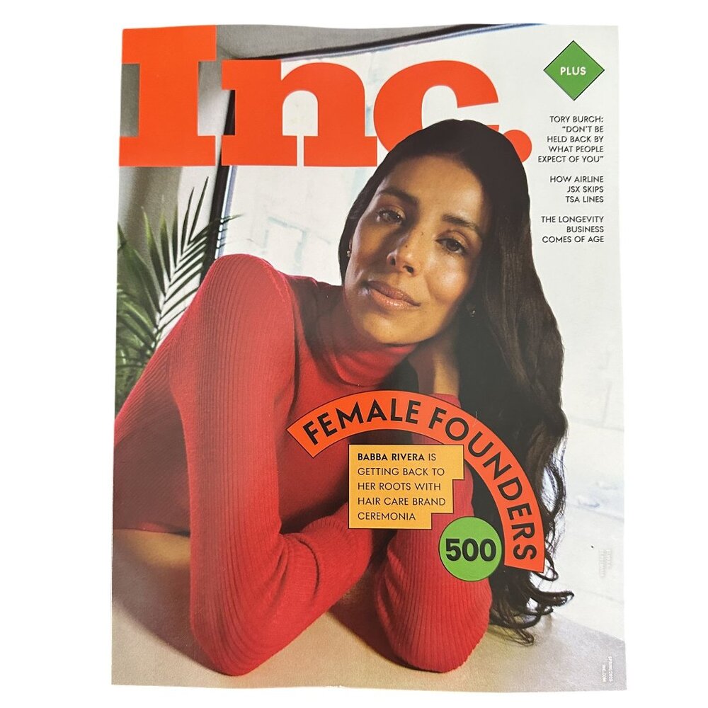 Inc Magazine Spring 2025 Female Founders 500 Babba Rivera Ceramonia Tory Burch